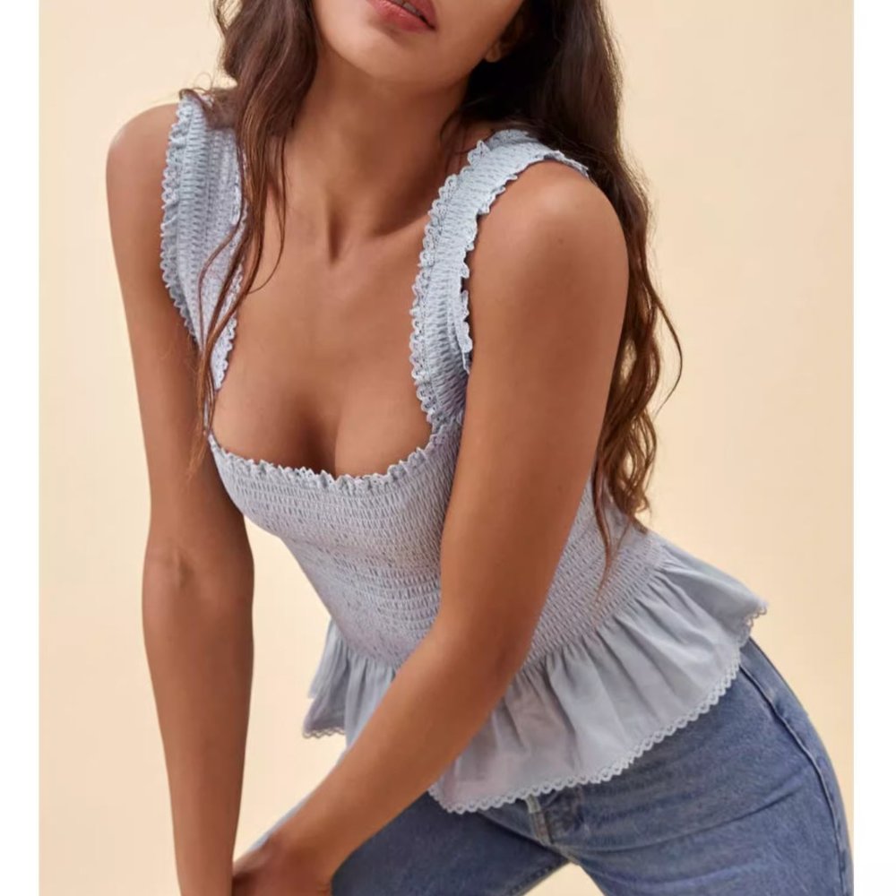 Reformation Oakleigh Top Small Mineral - Picture 2 of 8